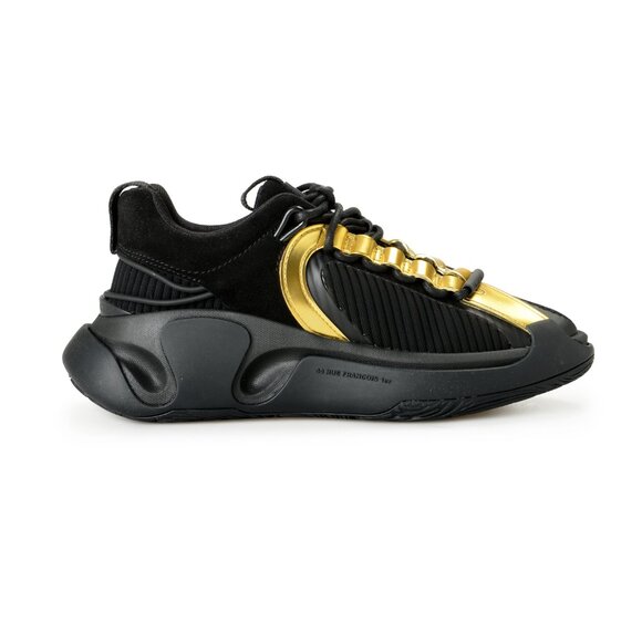 Balmain Women's "B Runner" Black & Gold Athletic Sneakers Shoes US 9 EUR 39 - Picture 5 of 8